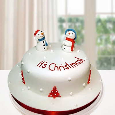 Christmas Theme Cake - Feel Happy Hours