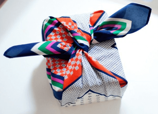 Wrap gifts with a scarf