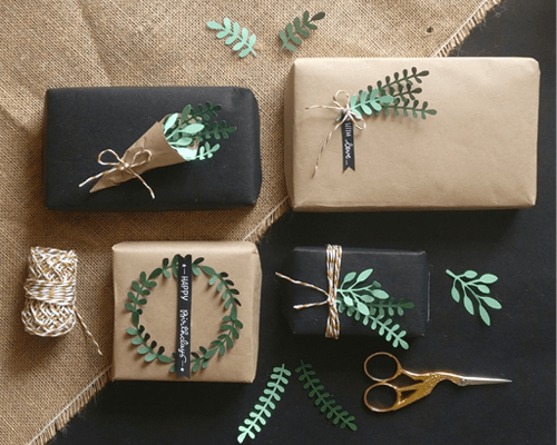 Rustic Paper Wrapping Gift Ideas With Feel Happy Hours